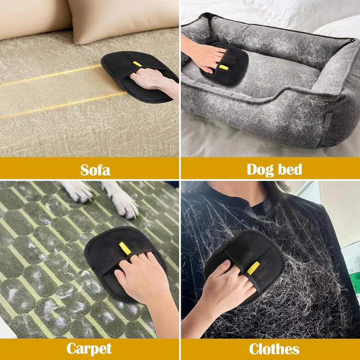 🐾 Ultimate Pet Hair Removal & Grooming Glove